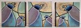 Viv-McElgunn-Lievkovsky---Triptich-Parenthood-I-II-III---3-6x6---Acrylic-on-Canvas